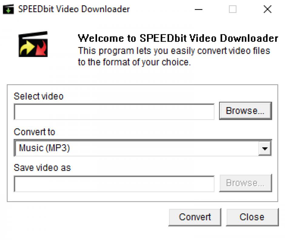 SPEEDbit Video Downloader main screen