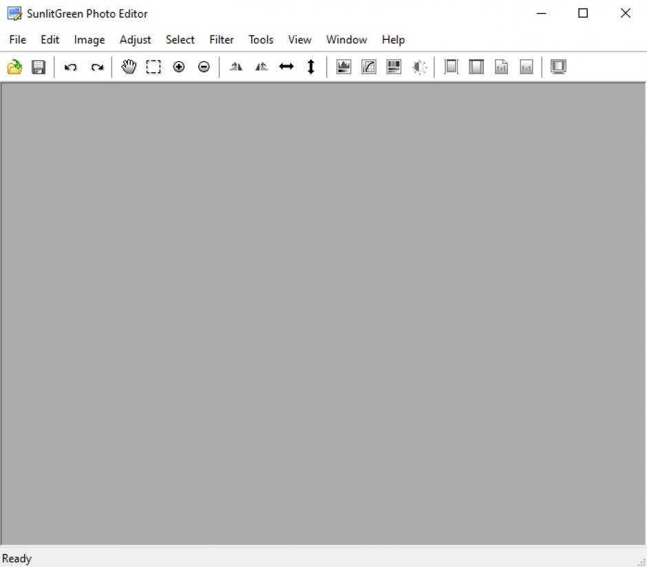 SunlitGreen Photo Editor main sreen