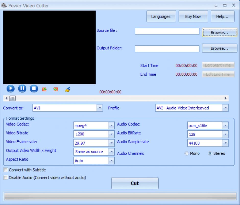 screenshot of program