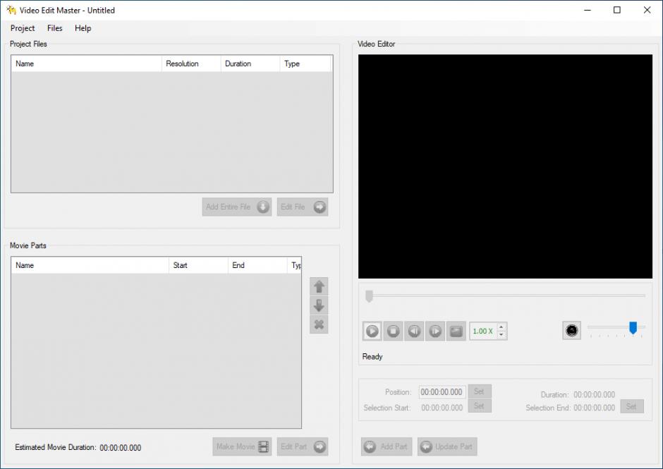 Video Edit Master main screen