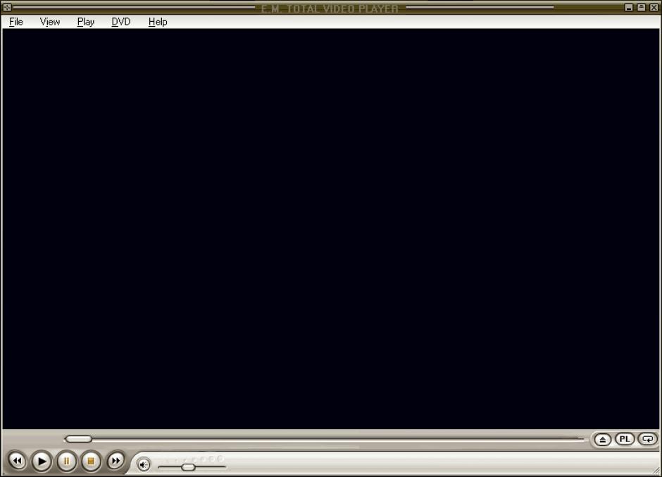 E.M. Total Video Player main screen