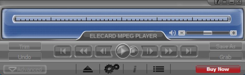Elecard MPEG Player main screen