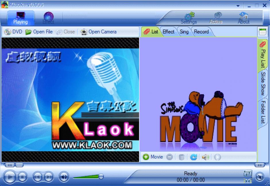 screenshot of program