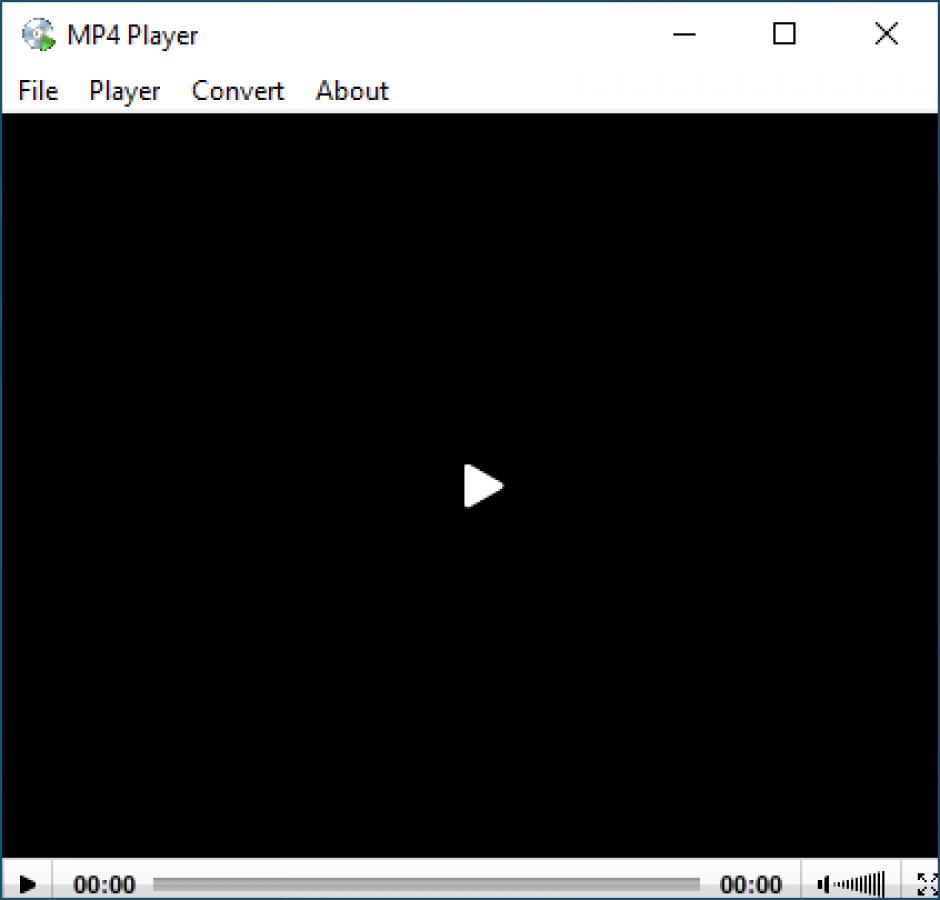 MP4 Player main screen