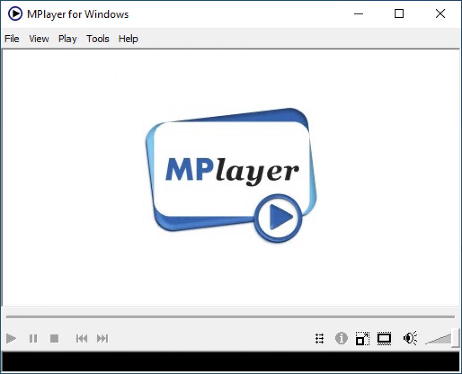 MPlayer for Windows main screen