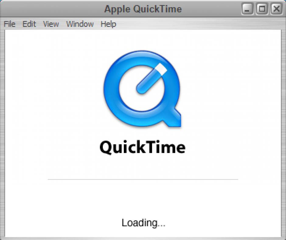 QuickTime Player main screen