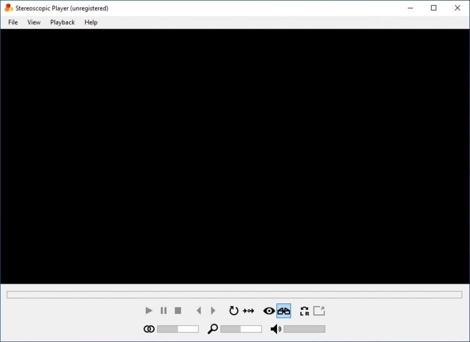 Stereoscopic Player main screen
