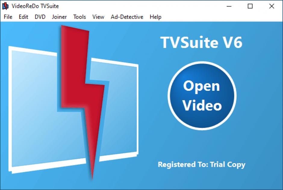 VideoReDo TVSuite main screen