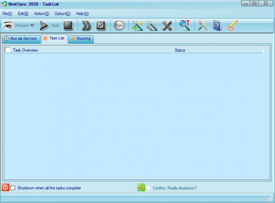 screenshot of program