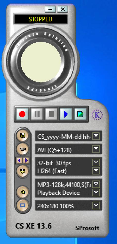 screenshot of program