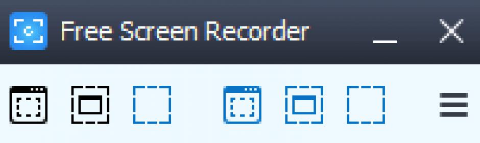 Free Screen Video Recorder main screen