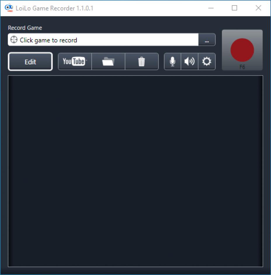LoiLo Game Recorder main screen
