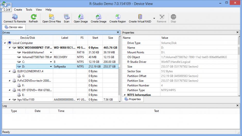 screenshot of program