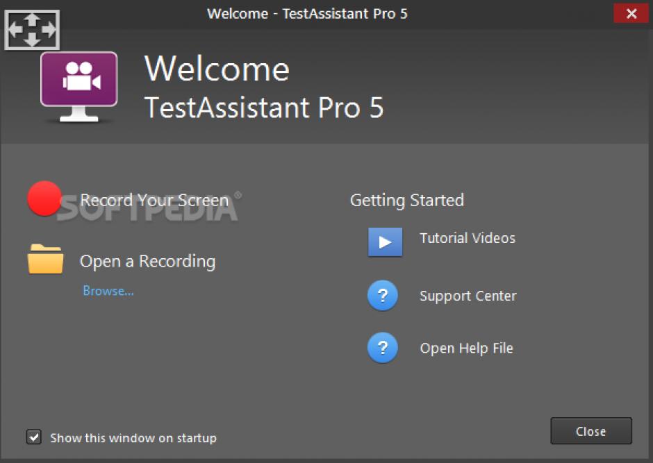 TestAssistant Pro Recorder main screen