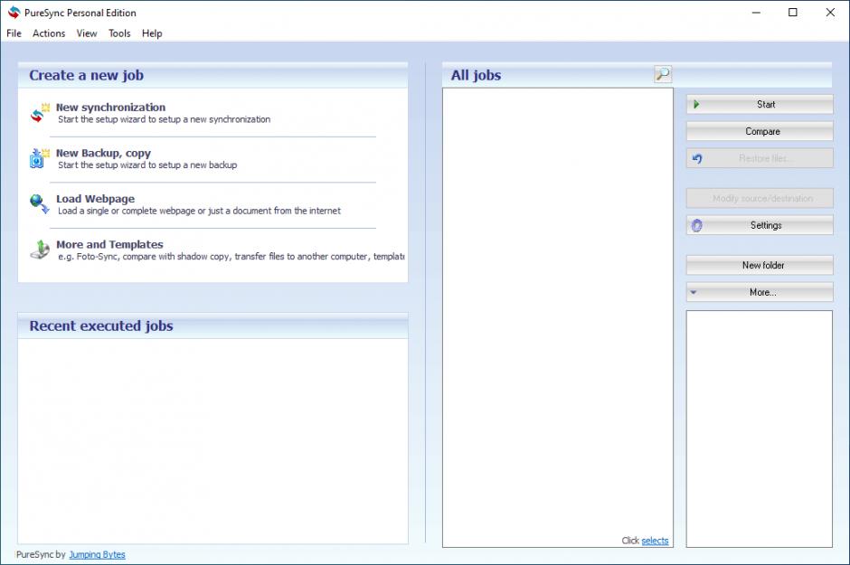 screenshot of program