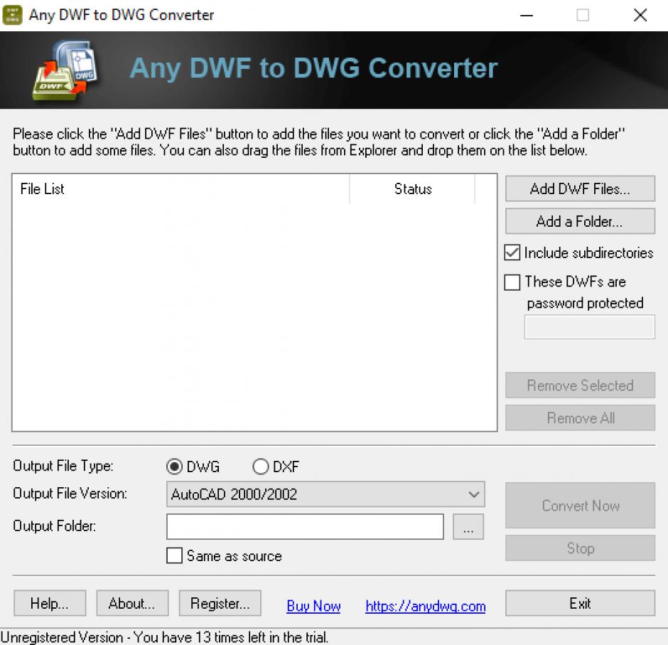 can you convert dwf to dwg