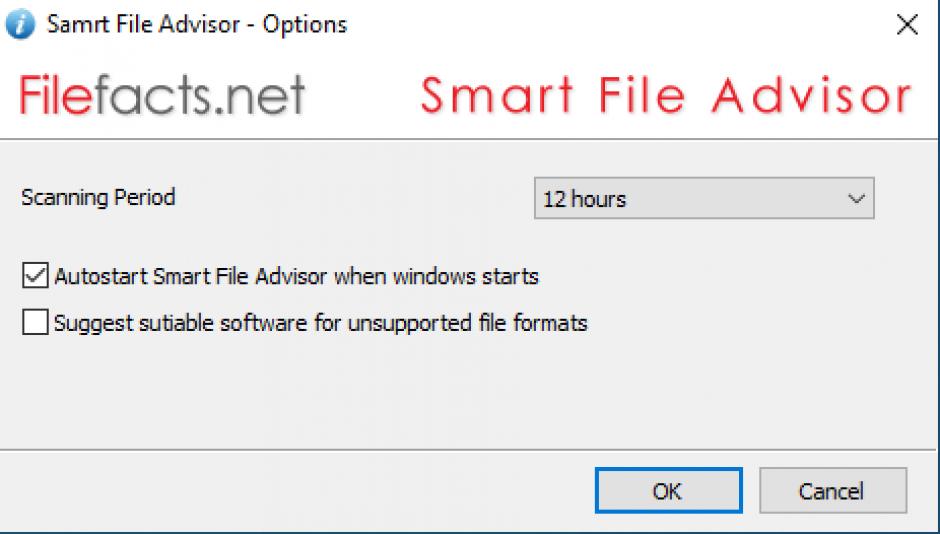 Smart File Advisor main screen