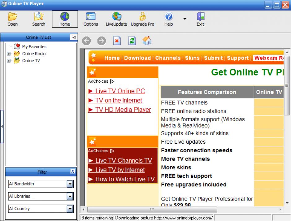 screenshot of program