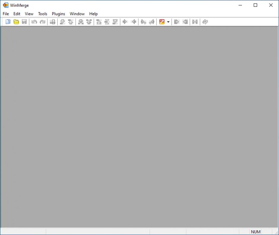 WinMerge main screen