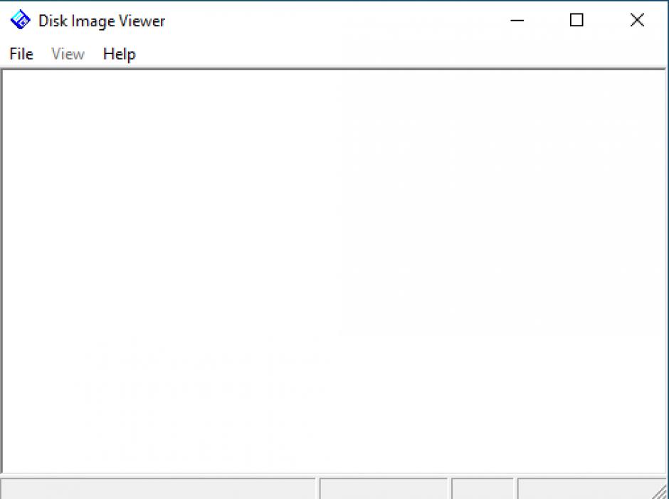 Disk Image Viewer main screen
