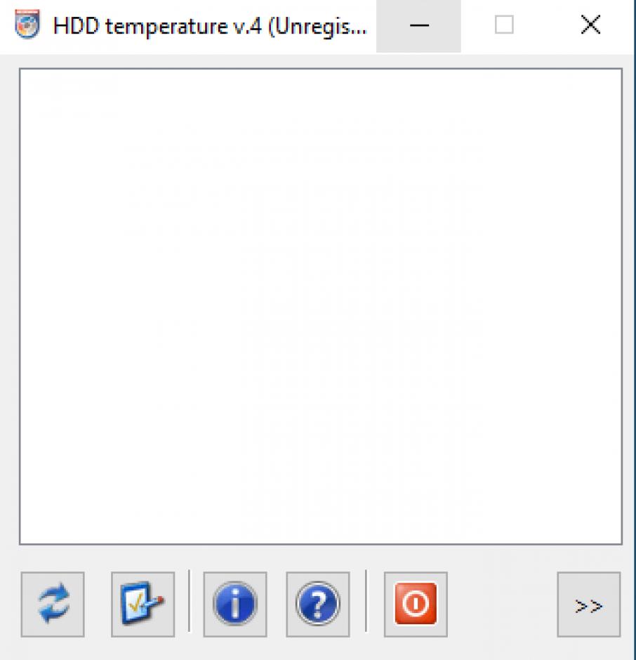 HDD Temperature main screen