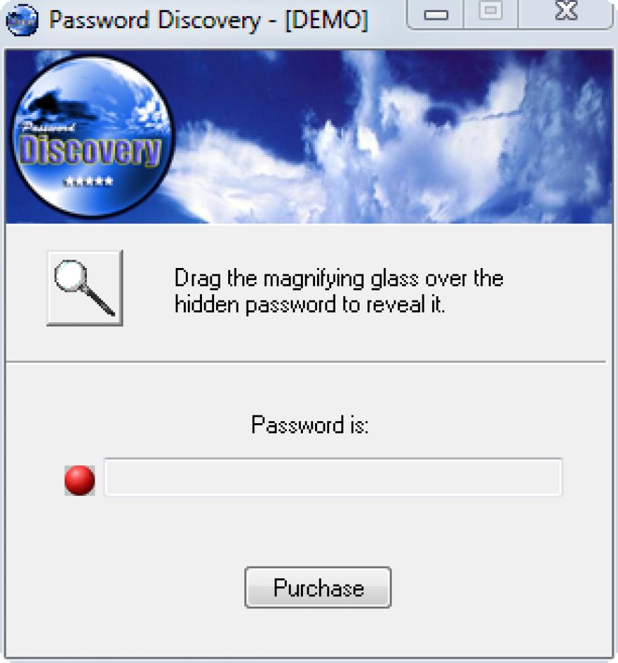 PasswordDiscovery main screen