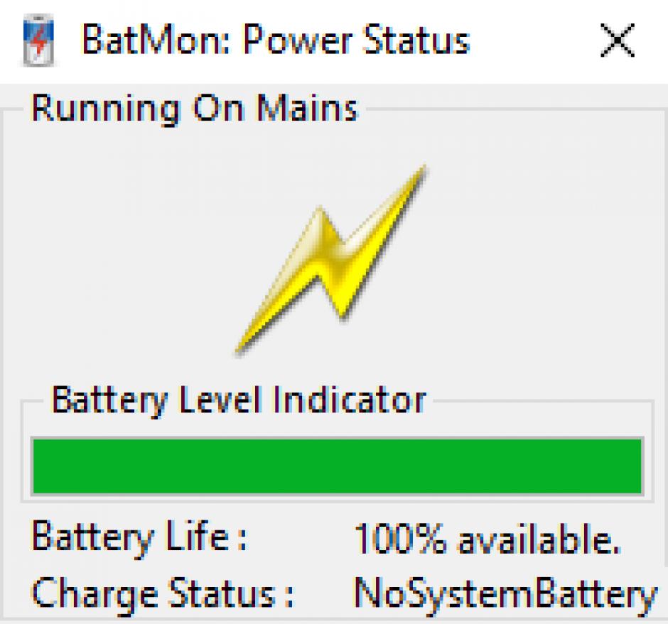 BatteryMonitor main screen