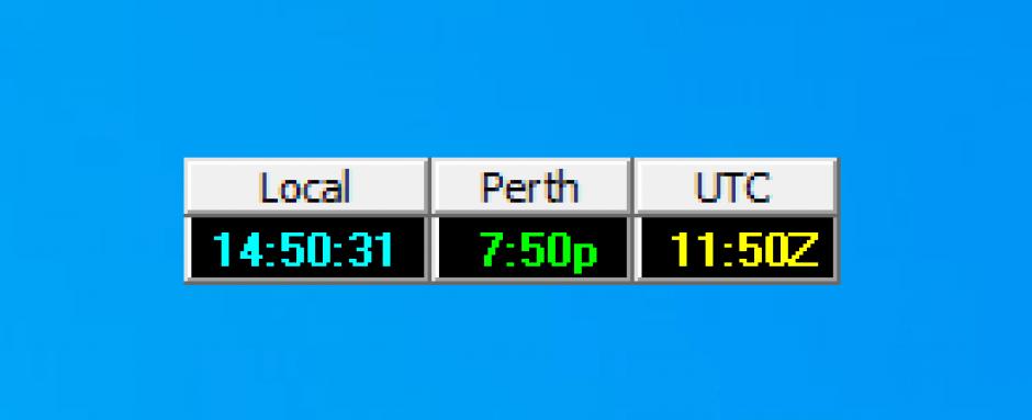 Wclock main screen