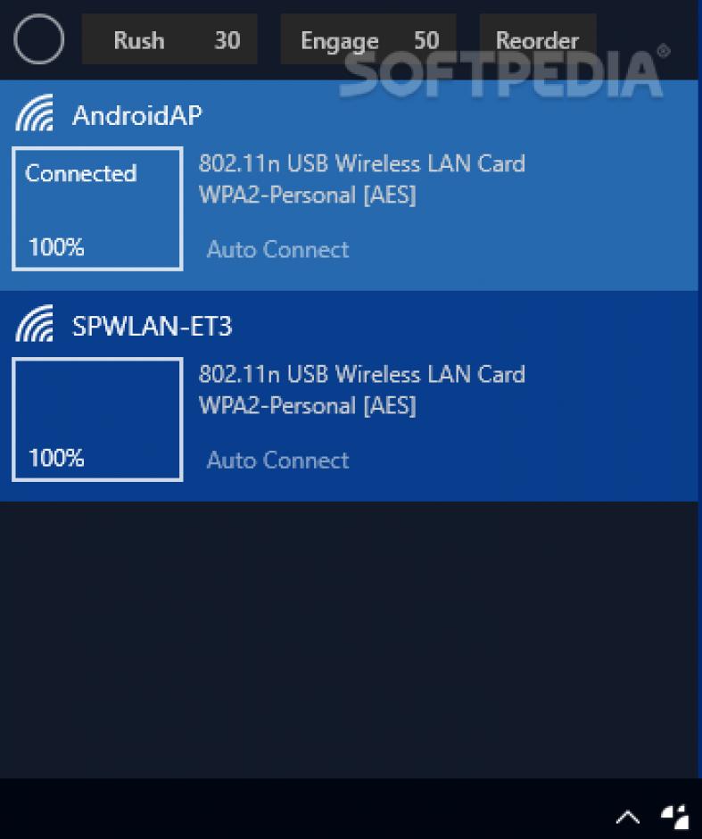 Wifinian main screen