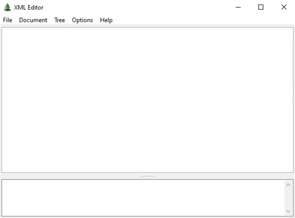 XML Tree Editor main screen
