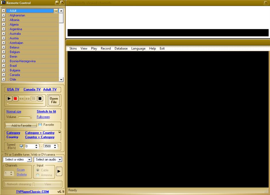 screenshot of program