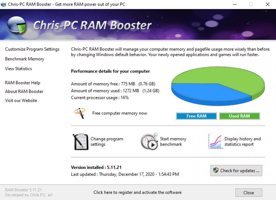 uninstall Chris-PC RAM Booster with Revo Uninstaller