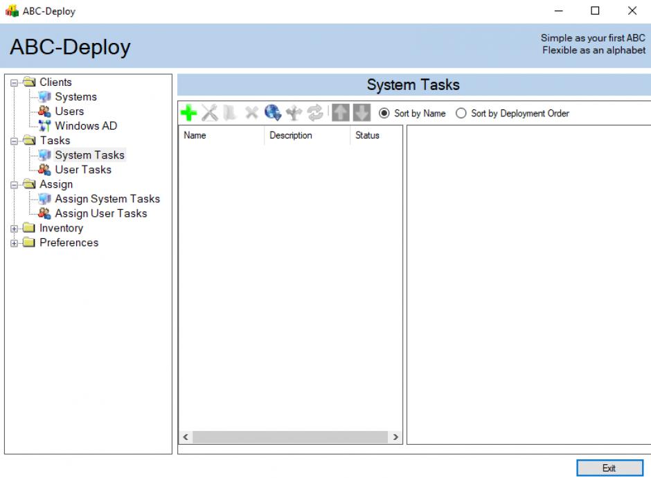 screenshot of program