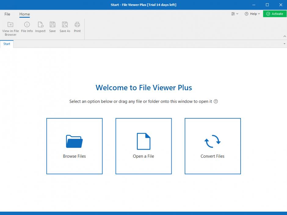 File Viewer Plus main screen