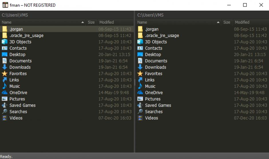 screenshot of program