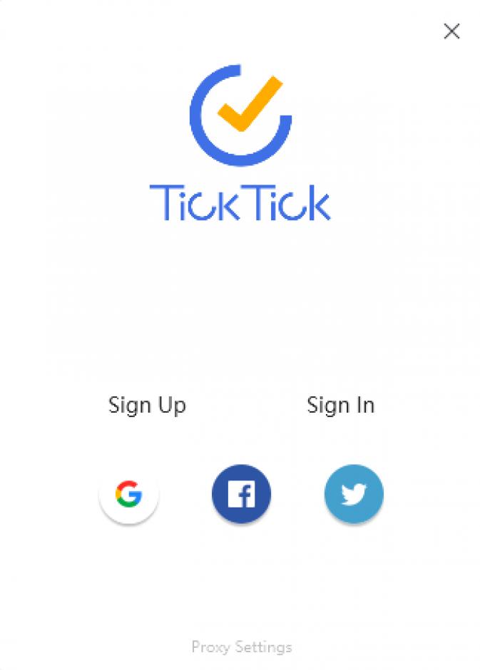 TickTick main screen