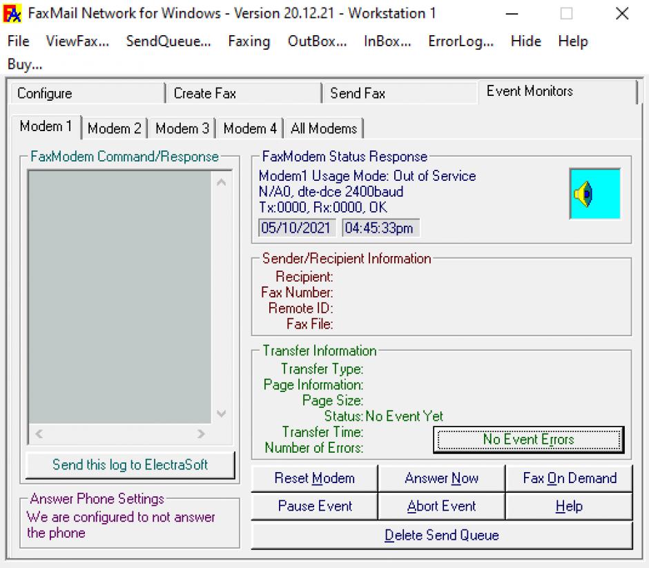 screenshot of program