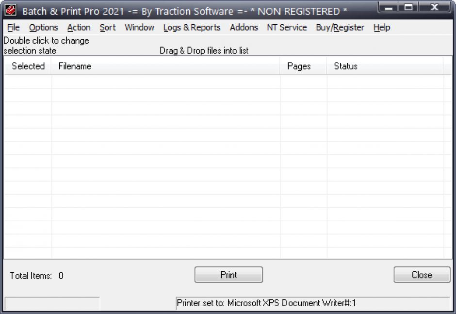 Batch & Print Pro 2021 main screen