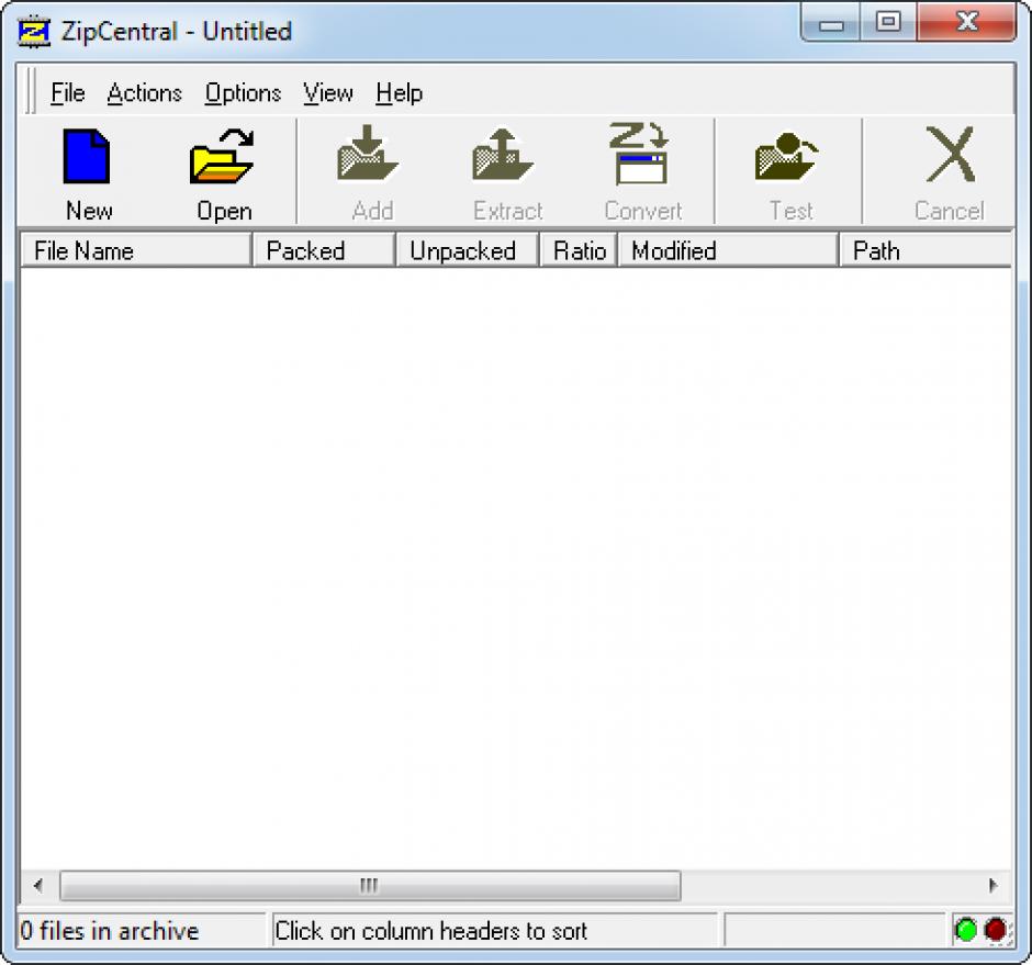 screenshot of program