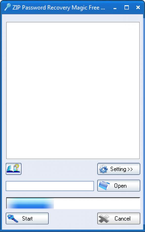 ZIP Password Recovery Magic main screen