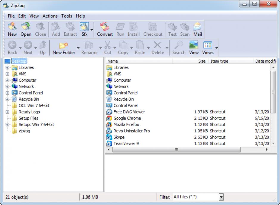 screenshot of program