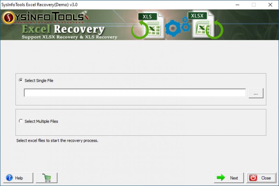 SysInfoTools-Excel-Recovery main screen