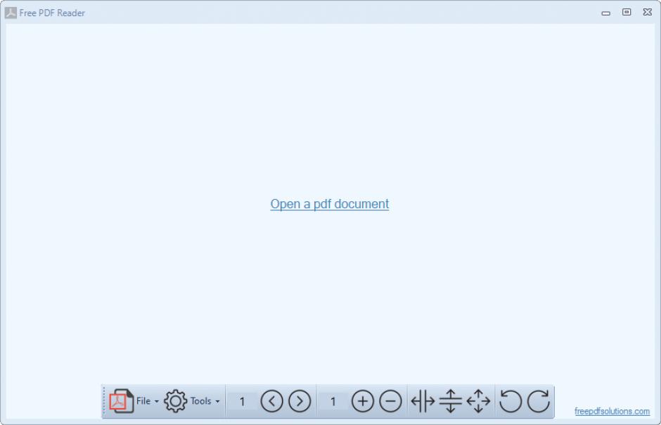 Free PDF Reader main screen