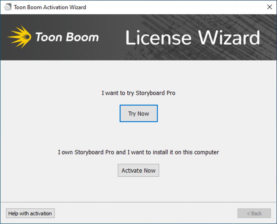 Toon Boom Storyboard Pro main screen