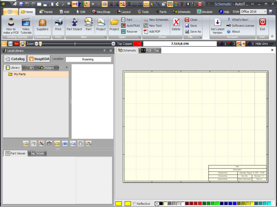 screenshot of program