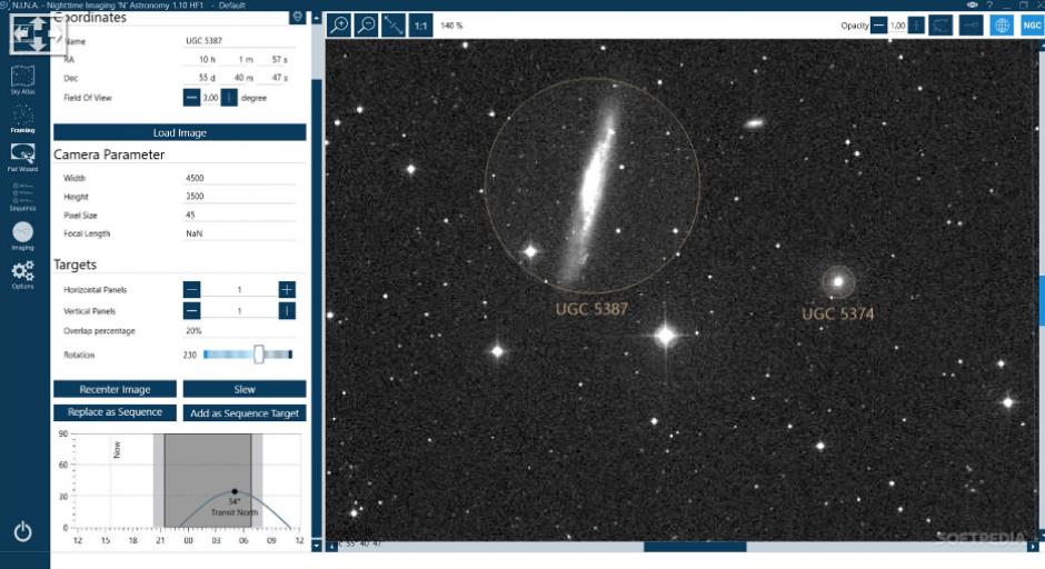 N.I.N.A. - Nighttime Imaging 'N' Astronomy main screen