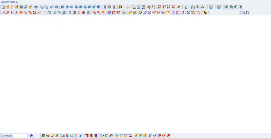 VariCAD main screen