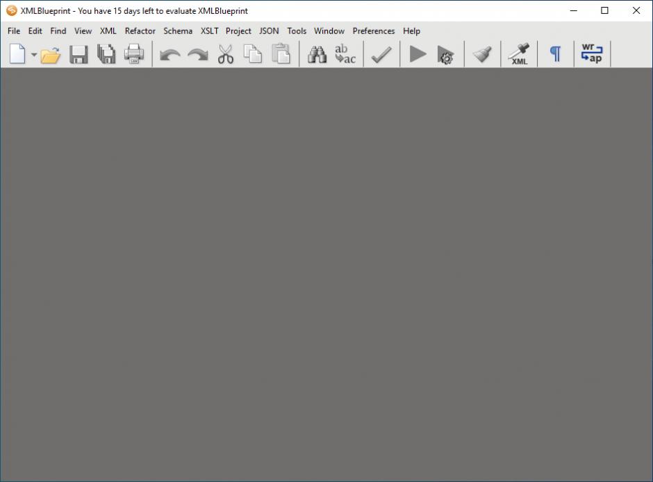 XMLBlueprint XML Editor main screen