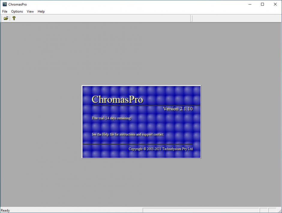 ChromasPro main screen