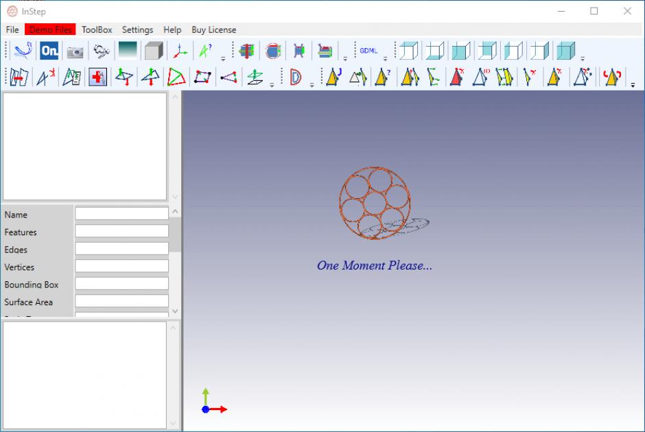 screenshot of program